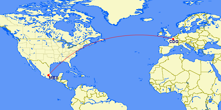 Ruta MEX-CDG
